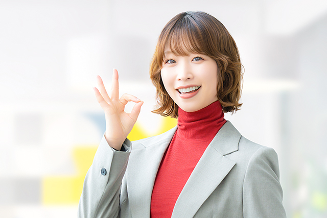 OKと表現する女性